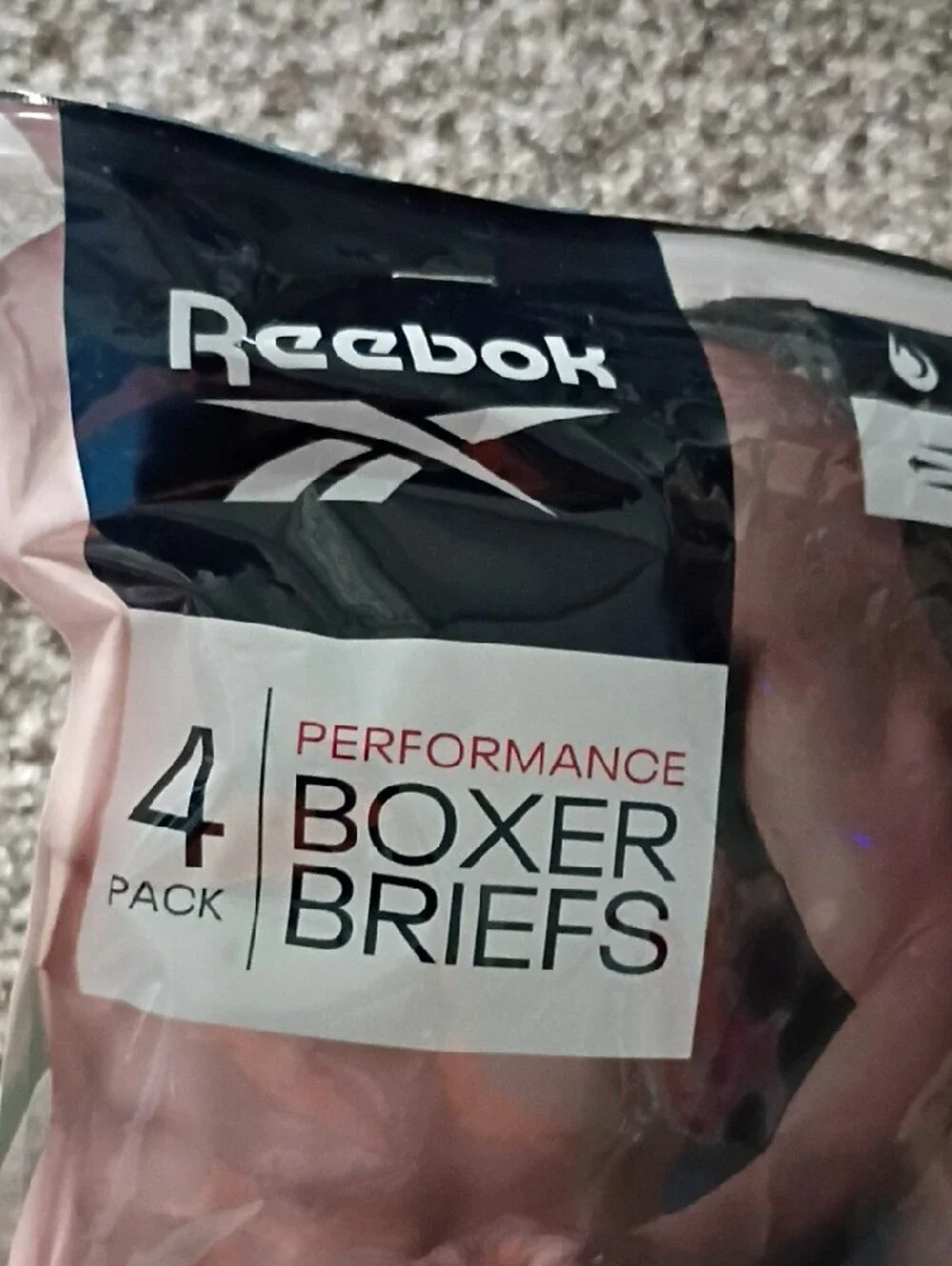 Reebok Men's Performance Boxer Briefs - Black
